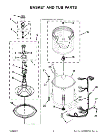 04 - Basket And Tub Parts parts for Maytag Washer 4KMVWC300BW0 from AppliancePartsPros.com