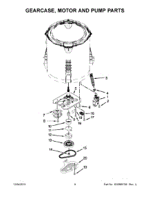 05 - Gearcase, Motor And Pump Parts parts for Maytag Washer 4KMVWC300BW0 from AppliancePartsPros.com