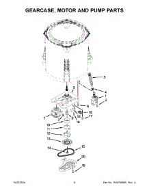 05 - Gearcase, Motor And Pump Parts parts for Maytag Washer 4KMVWC330DW0 from AppliancePartsPros.com