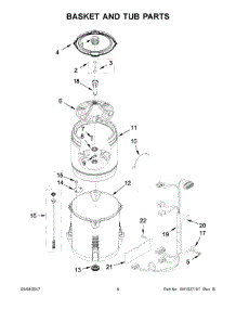 04 - Basket And Tub Parts parts for Maytag Laundry Center 4KMVWC425FW0 from AppliancePartsPros.com