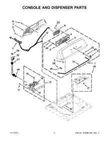 03 - Console And Dispenser Parts parts for Maytag Washer 4KMVWX505BW0 from AppliancePartsPros.com
