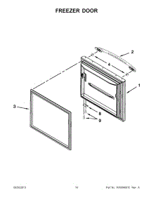06 - Freezer Door parts for Maytag Refrigerator 5GBL22PRAA00 from AppliancePartsPros.com
