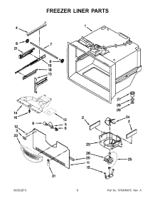 04 - Freezer Liner Parts parts for Maytag Refrigerator 5GBR22PRAA00 from AppliancePartsPros.com