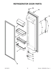 06 - Refrigerator Door Parts parts for Maytag Refrigerator 5MSF25N4BA00 from AppliancePartsPros.com