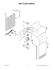 08 - Air Flow Parts parts for Maytag Refrigerator 5MSF25N4BA00 from AppliancePartsPros.com