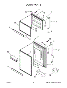 05 - Door Parts parts for Maytag Refrigerator 5MT519SFEG00 from AppliancePartsPros.com