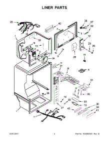 03 - Liner Parts parts for Maytag Refrigerator 5MT711BFEG00 from AppliancePartsPros.com