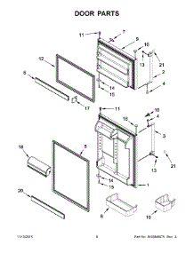 04 - Door Parts parts for Maytag Refrigerator 5MT711BFEH00 from AppliancePartsPros.com