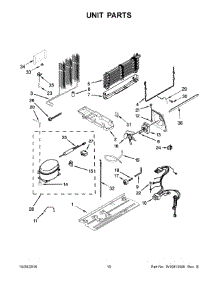 06 - Unit Parts parts for Maytag Refrigerator 5VM1BXGFYA00 from AppliancePartsPros.com