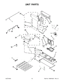 07 - Unit Parts parts for Maytag Refrigerator 7MF2976AEM01 from AppliancePartsPros.com