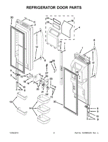 05 - Refrigerator Door Parts parts for Maytag Refrigerator 7MF2976AEM02 from AppliancePartsPros.com