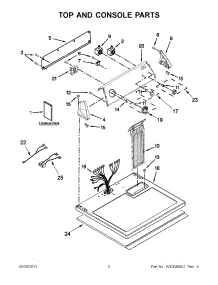 02 - Top And Console Parts parts for Maytag Dryer 7MMEDC300BW0 from AppliancePartsPros.com