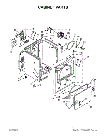 03 - Cabinet Parts parts for Maytag Dryer 7MMEDC300BW0 from AppliancePartsPros.com