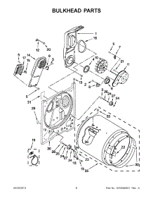 04 - Bulkhead Parts parts for Maytag Dryer 7MMEDC300BW0 from AppliancePartsPros.com