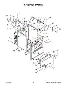 03 - Cabinet Parts parts for Maytag Laundry Center 7MMEDC300DW1 from AppliancePartsPros.com