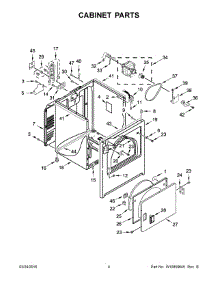 03 - Cabinet Parts parts for Maytag Laundry Center 7MMEDX655EW0 from AppliancePartsPros.com