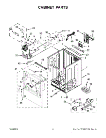 03 - Cabinet Parts parts for Maytag Dryer 7MMGDB855EC0 from AppliancePartsPros.com