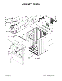 03 - Cabinet Parts parts for Maytag Laundry Center 7MMGDB855EC2 from AppliancePartsPros.com