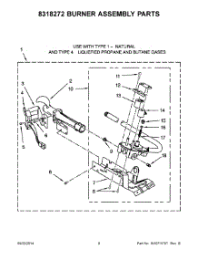 05 - 8318272 Burner Assembly Parts parts for Maytag Dryer 7MMGDC300DW1 from AppliancePartsPros.com