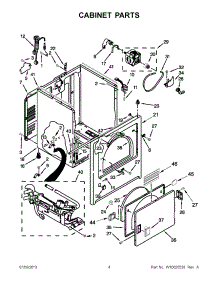 02 - Cabinet Parts parts for Maytag Dryer 7MMGDC410AW2 from AppliancePartsPros.com