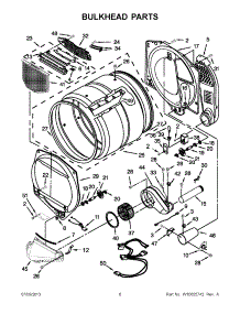 03 - Bulkhead Parts parts for Maytag Dryer 7MMGDX700BG0 from AppliancePartsPros.com