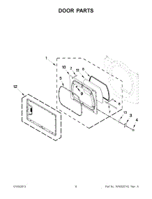04 - Door Parts parts for Maytag Dryer 7MMGDX700BG0 from AppliancePartsPros.com