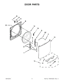 02 - Door Parts parts for Maytag Washer 7MMHW6000BW0 from AppliancePartsPros.com
