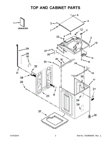 02 - Top And Cabinet Parts parts for Maytag Washer 7MMVWB835EW0 from AppliancePartsPros.com
