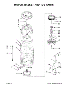 04 - Motor, Basket And Tub Parts parts for Maytag Washer 7MMVWB855EC0 from AppliancePartsPros.com