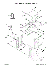 02 - Top And Cabinet Parts parts for Maytag Laundry Center 7MMVWB855EC1 from AppliancePartsPros.com