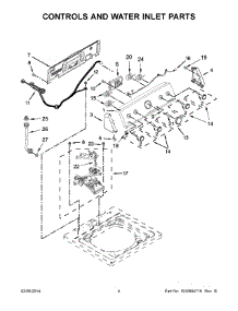 03 - Controls And Water Inlet Parts parts for Maytag Washer 7MMVWC200DW0 from AppliancePartsPros.com