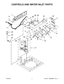 03 - Controls And Water Inlet Parts parts for Maytag Washer 7MMVWC200DW1 from AppliancePartsPros.com
