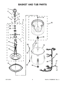 04 - Basket And Tub Parts parts for Maytag Washer 7MMVWC355DW0 from AppliancePartsPros.com