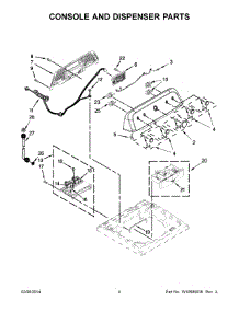 03 - Console And Dispenser Parts parts for Maytag Washer 7MMVWH450DW0 from AppliancePartsPros.com