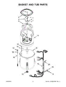 04 - Basket And Tub Parts parts for Maytag Washer 7MMVWX521BW1 from AppliancePartsPros.com