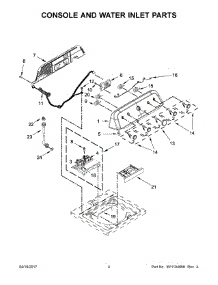 03 - Console And Water Inlet Parts parts for Maytag Laundry Center 7MMVWX655EW1 from AppliancePartsPros.com
