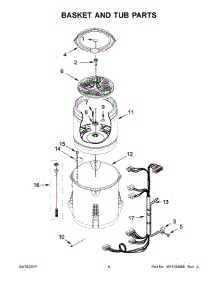 04 - Basket And Tub Parts parts for Maytag Laundry Center 7MMVWX655EW1 from AppliancePartsPros.com