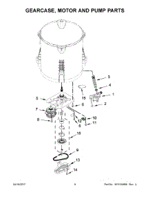 05 - Gearcase, Motor And Pump Parts parts for Maytag Laundry Center 7MMVWX655EW1 from AppliancePartsPros.com