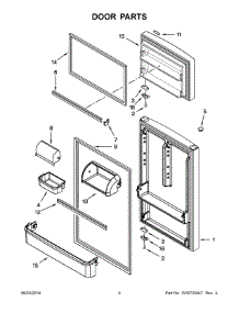 03 - Door Parts parts for Maytag Refrigerator M8RXCGFXS04 from AppliancePartsPros.com