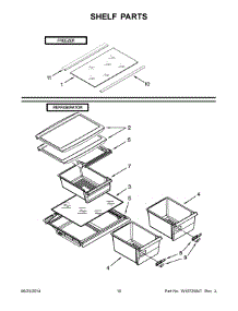 06 - Shelf Parts parts for Maytag Refrigerator M8RXCGFXS04 from AppliancePartsPros.com