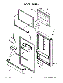03 - Door Parts parts for Maytag Refrigerator M8RXCGFXW03 from AppliancePartsPros.com
