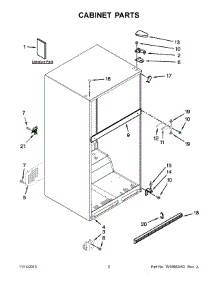 02 - Cabinet Parts parts for Maytag Refrigerator M8TXEGFBS02 from AppliancePartsPros.com