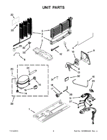 05 - Unit Parts parts for Maytag Refrigerator M8TXEGFBW01 from AppliancePartsPros.com