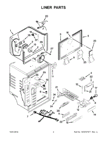 03 - Liner Parts parts for Maytag Refrigerator M9RXDGFYM11 from AppliancePartsPros.com