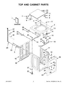 02 - Top And Cabinet Parts parts for Maytag Laundry Center MAT20PRAWW0 from AppliancePartsPros.com