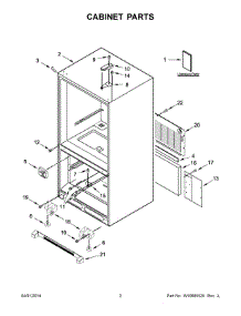 02 - Cabinet Parts parts for Maytag Refrigerator MBB1957DEM00 from AppliancePartsPros.com
