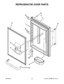 06 - Refrigerator Door Parts parts for Maytag Refrigerator MBB1957FEH00 from AppliancePartsPros.com