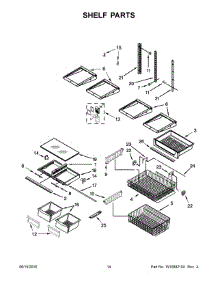 08 - Shelf Parts parts for Maytag Refrigerator MBB1957FEH00 from AppliancePartsPros.com