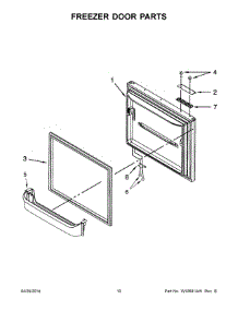 06 - Freezer Door Parts parts for Maytag Refrigerator MBF1953DEE00 from AppliancePartsPros.com
