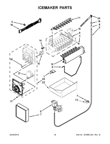 09 - Icemaker Parts parts for Maytag Refrigerator MBF1953DEE00 from AppliancePartsPros.com
